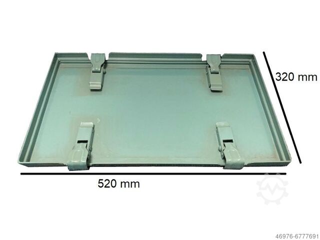 Sluitend deksel Metalen deksel SSI Schäfer VD-14/6-A / / 520x320x35 mm/ passend für Stapelkasten Schäfer 14/6-A