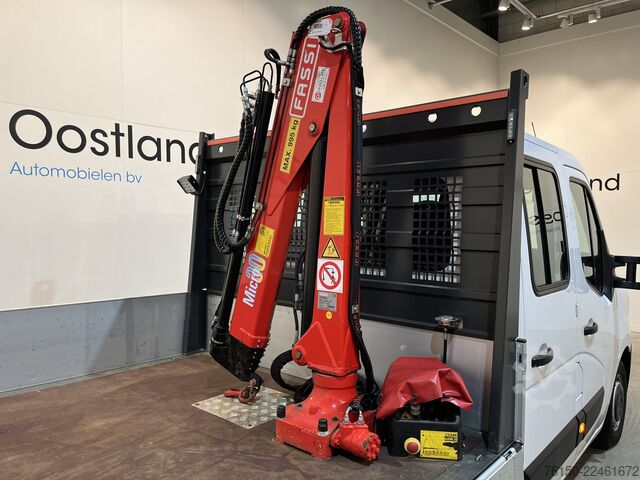 Autocarro a pianale con gru Renault Master 2.3 dCi 145 PK L3 DC Dubbel Cabine Open ...