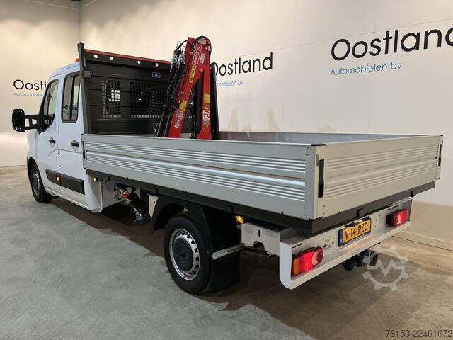 Autocarro a pianale con gru Renault Master 2.3 dCi 145 PK L3 DC Dubbel Cabine Open ...