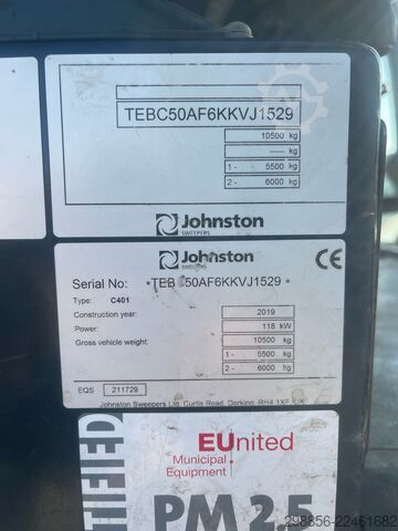 Veegmachine Johnston C401
