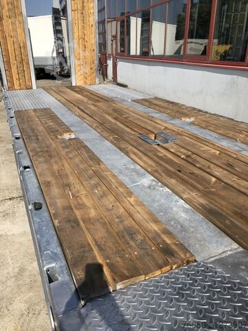 Low loader trailer Möslein T 3-6 VB  3 Achs Tieflader- Anhänger, Luftgefedert, Verbreiterung