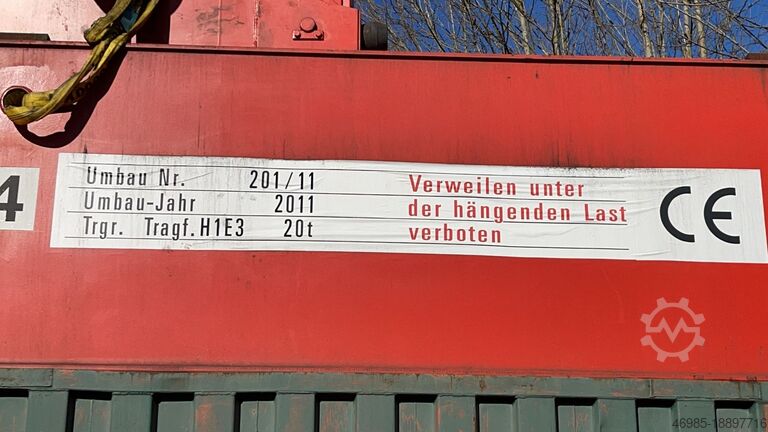 Crane double girder crane 20 tons Voith hallenkran 20 To Zweiträgerkran