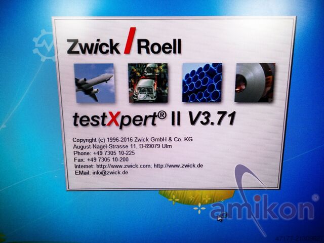 Bouwjaar: 2016 Xforce P / testXpert II Zwick / Roell Materialprüfmaschine 500N zwicki