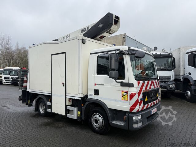 Vrachtwagenhoogwerker MAN TGL 12.180 Koffer mit Ruthmann Versalift 14.90m