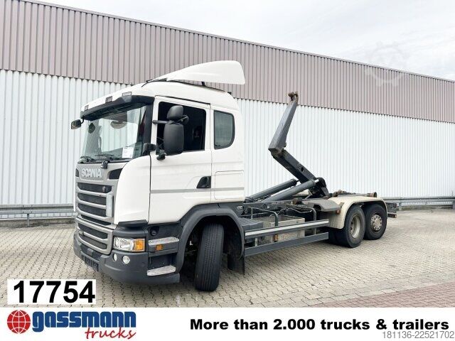 Kanca kasalı yük kamyonu (roll-off) Scania G 450 6x2/4, Lift-/Lenkachse, Kli-Ret