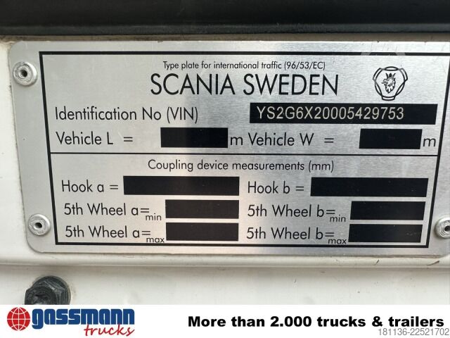 Kanca kasalı yük kamyonu (roll-off) Scania G 450 6x2/4, Lift-/Lenkachse, Kli-Ret