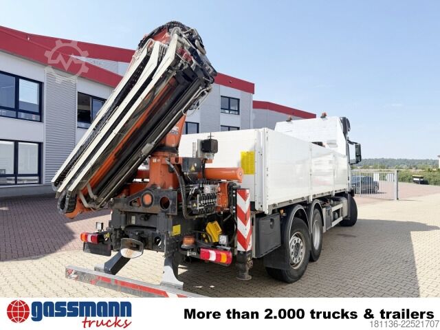 Düz kasa kamyon Mercedes-Benz Actros 2746 L 6x2, Kran Atlas 240.2E-A4, Funk,
