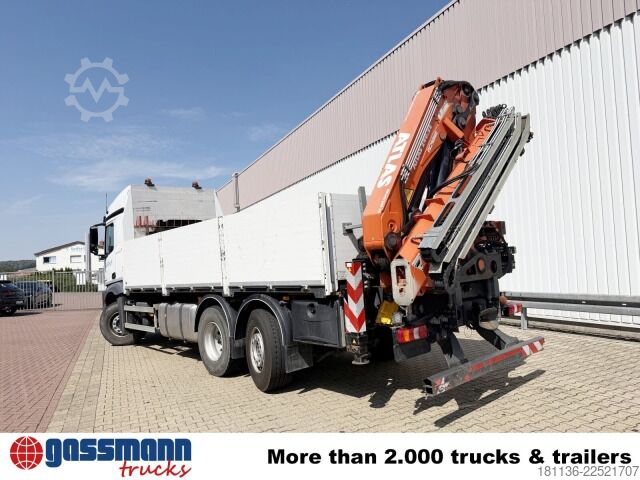 Düz kasa kamyon Mercedes-Benz Actros 2746 L 6x2, Kran Atlas 240.2E-A4, Funk,