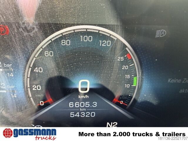 Düz kasa kamyon Mercedes-Benz Actros 2746 L 6x2, Kran Atlas 240.2E-A4, Funk,