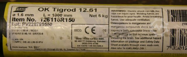 TIG svejsestang 5 kg ESAB OK Tigrod 12.64 (1,6)
