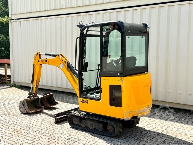 Minigraafmachine JCB 15C-1 / 982 H /  3 x Löffel / Kabine