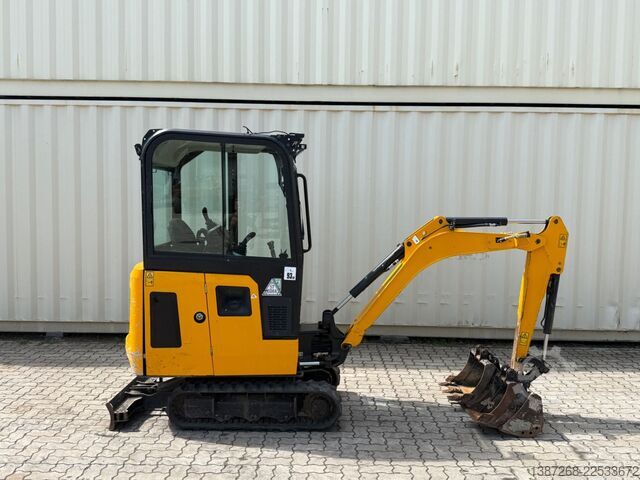 Minigraafmachine JCB 15C-1 / 982 H /  3 x Löffel / Kabine
