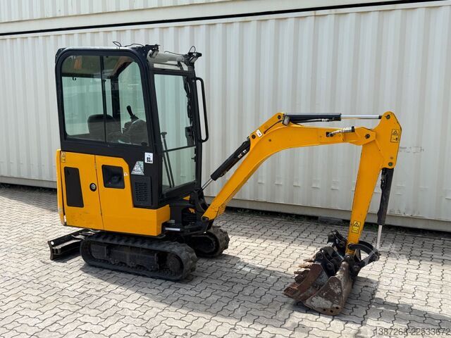 Minigraafmachine JCB 15C-1 / 982 H /  3 x Löffel / Kabine