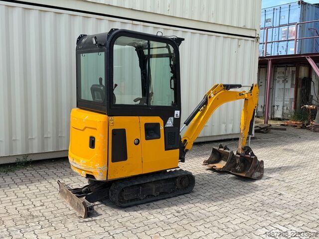 Minigraafmachine JCB 15C-1 / 982 H /  3 x Löffel / Kabine