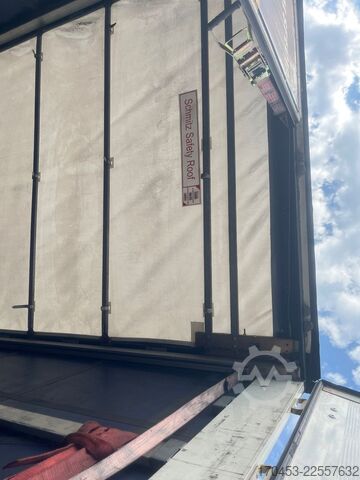 Åben sættevogn med presenning SCHMITZ CARGOBULL SCB S3T Pritsche Schiebeplane Edscha Lift