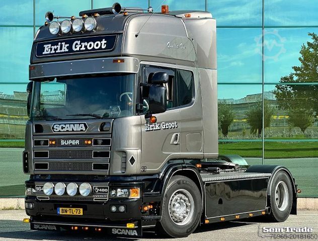 Standaard trekker SCANIA R164-480 V8 RETARDER MANUAL GEARBOX SHOWTRUCK CO