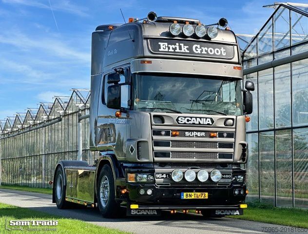 Standaard trekker SCANIA R164-480 V8 RETARDER MANUAL GEARBOX SHOWTRUCK CO
