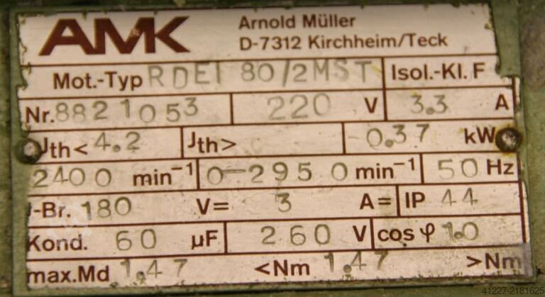 Lichtstroom reductiemotor AMK RDEI 80/2MST