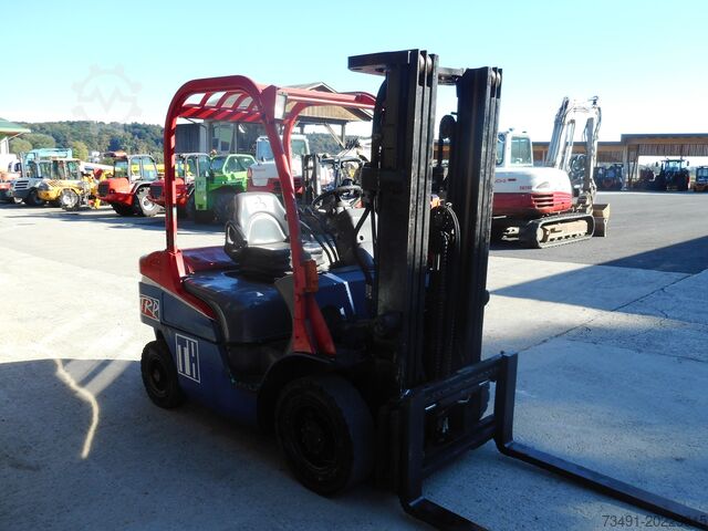 4-wiel heftruck Mitsubishi FD25N Triplex + SS