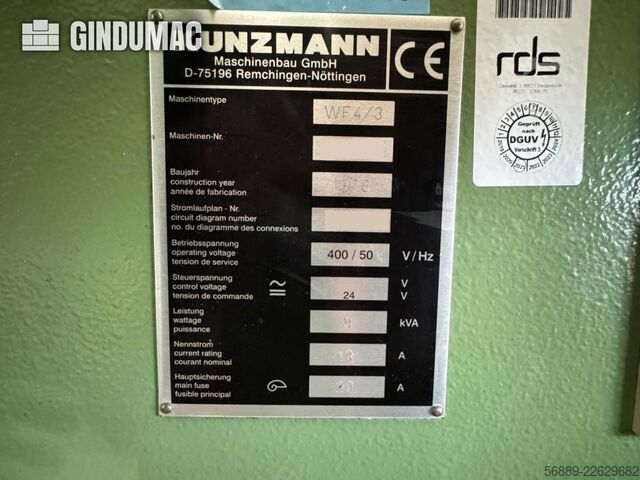 Fresadora KUNZMANN WF 4/3 (1998) KUNZMANN WF 4/3 (1998)