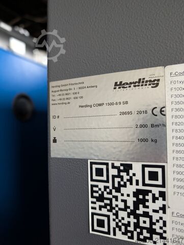 Lassenrookafzuiging Herding COMP 1500-8/9 SB