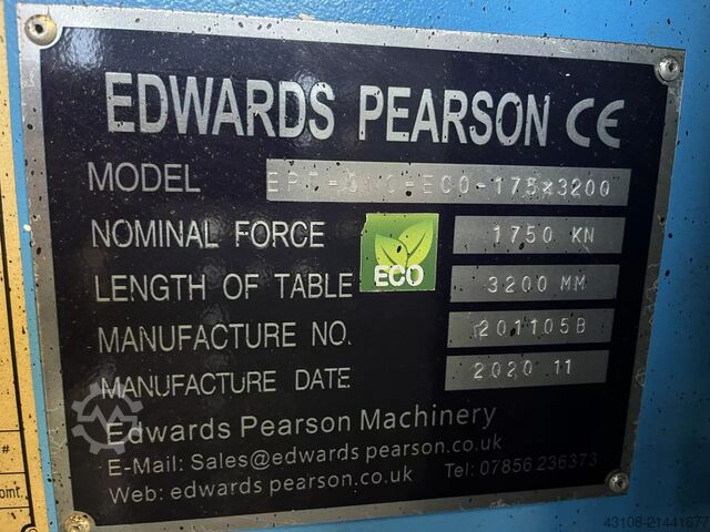 Presă de îndoit Edwards Pearson EPT-CNC-ECO-174x3200