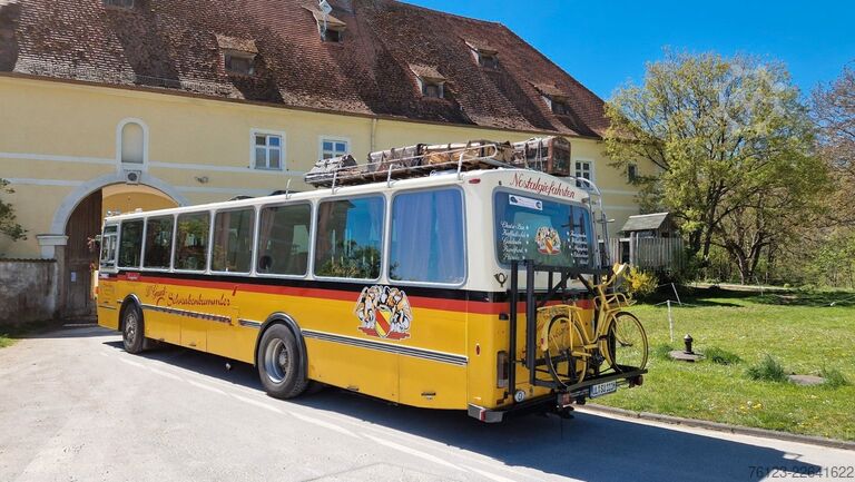 Buss VOLVO Party Gaudi Bus Ex Schweizer Postbus Lauber Aufb