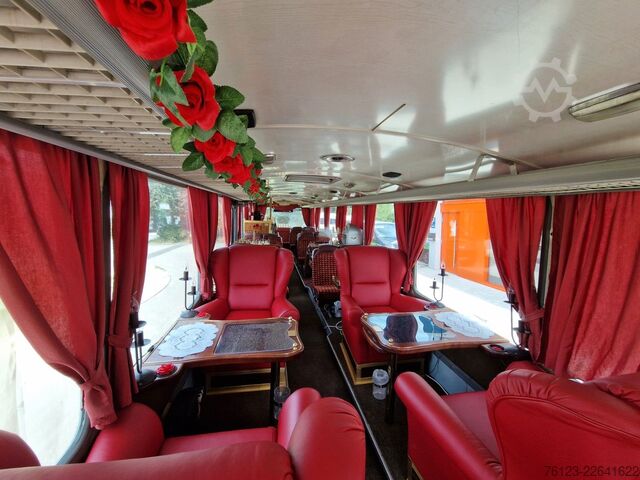 Buss VOLVO Party Gaudi Bus Ex Schweizer Postbus Lauber Aufb