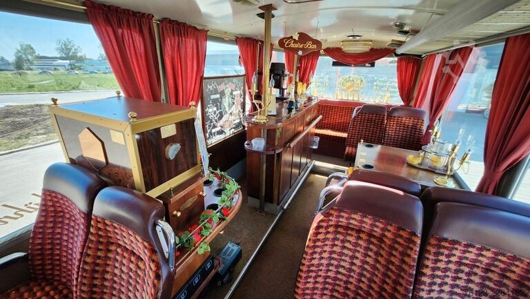 Buss VOLVO Party Gaudi Bus Ex Schweizer Postbus Lauber Aufb