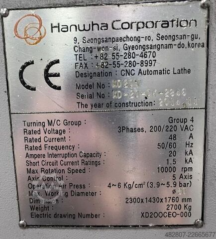 Strung automat HANWHA XD20N
