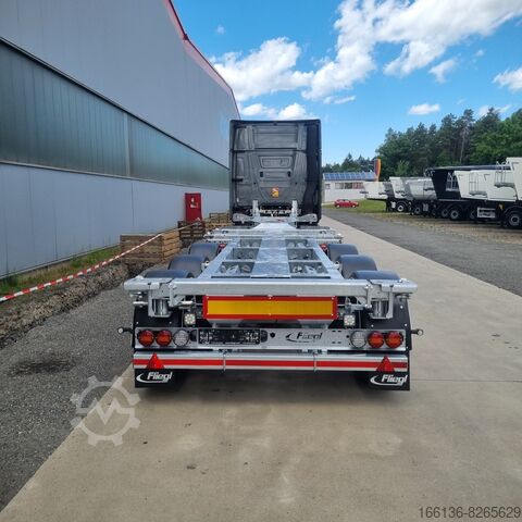 Auflieger Containerchassis Fliegl SDS 380 Vario V2+ mit Frontausschub