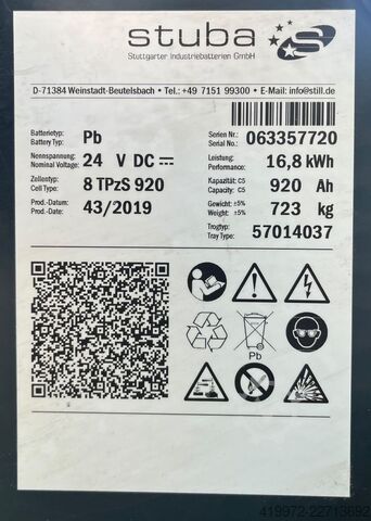 Empilhador eléctrico de 3 rodas Still RX50-15