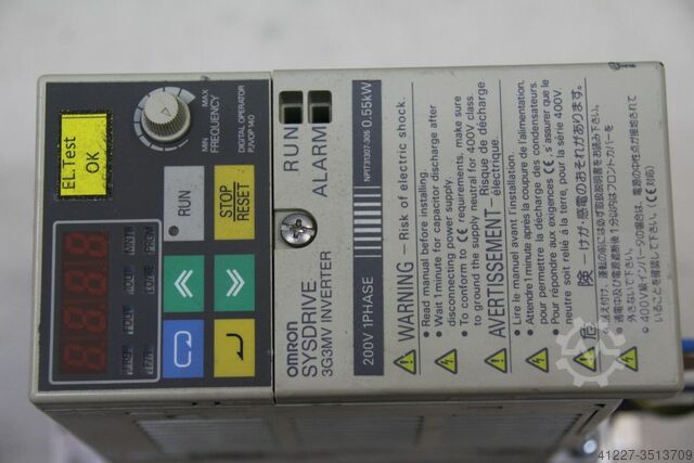 Frekvensomformer 0,55 kW med ledningsfilter Omron Sysdrive 3G3MV-AB004
