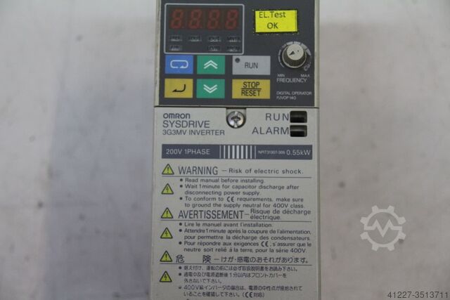 Frekvensomformer 0,55 kW Omron Sysdrive 3G3MV-AB004