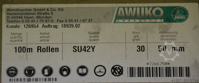Schleifpapier 1 Posten Awuko verschiedene Körnungen