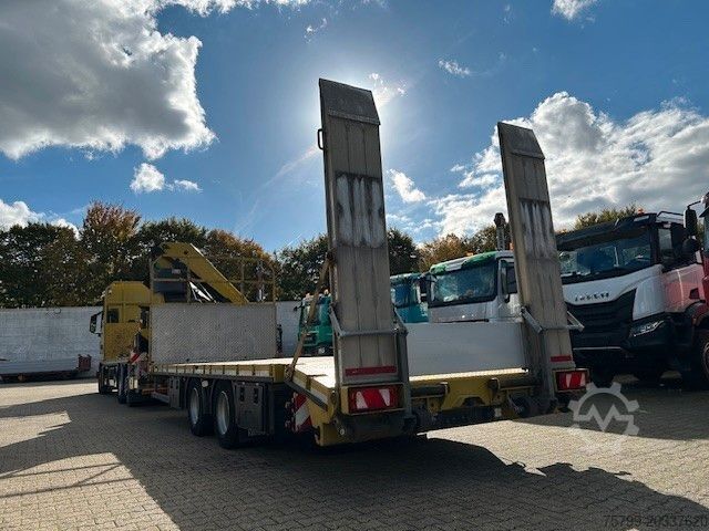 Dieplader oplegger Stehmann Tandem mit Rampen + 6x Containerverrieg