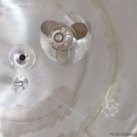 5500 liter verwarmbare/koelbare drukvat van V4A met propellerroerder Apparatebau Nordhausen 8594