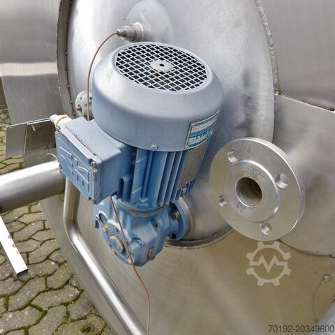 5500 liter verwarmbare/koelbare drukvat van V4A met propellerroerder Apparatebau Nordhausen 8594