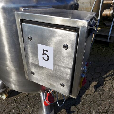 568 liter verwarmbare/koelbare drukvat van V4A Schwarz 8544