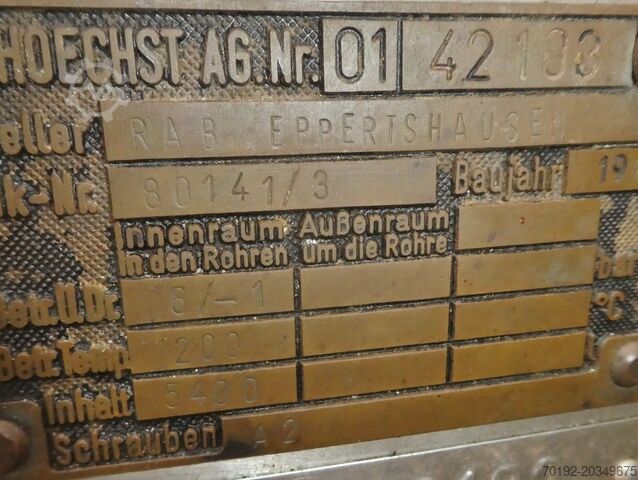 5400 liter verwarmbare/koelbare druktank van V4A met propellerroerder  8467