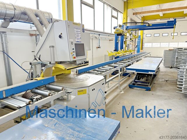 Scie, scie d'atelier, installation d'atelier, alimentation et évacuation RANDEK SPL 728 SPL728 + Abstapelvorrichtung