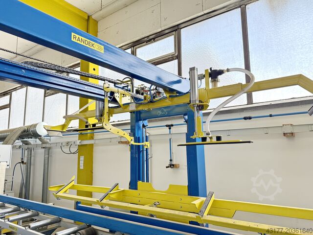 Scie, scie d'atelier, installation d'atelier, alimentation et évacuation RANDEK SPL 728 SPL728 + Abstapelvorrichtung