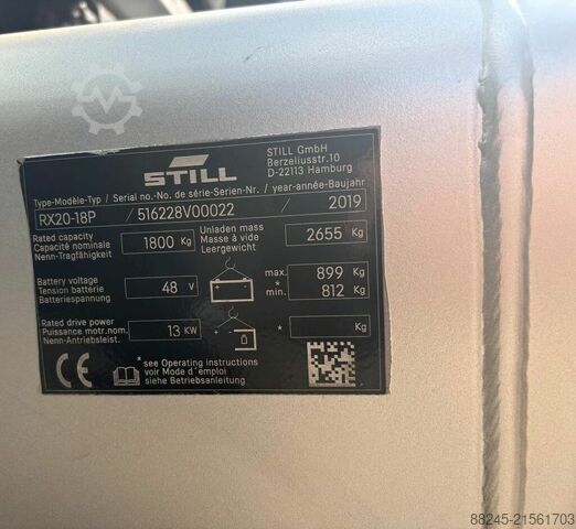VS-22745 Wózek widłowy elektryczny Still RX-20-18P STILL RX-20-18P