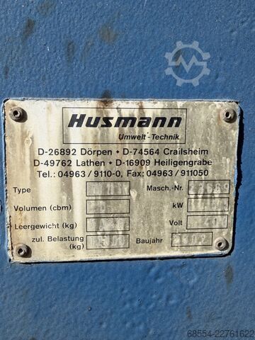 Kontener prasowy HUSMANN 20m3 - SPB 20SEL HUSMANN SPB 20 SEL
