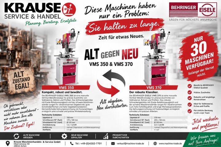 Kold sav Behringer Eisele VMS 350 - 370