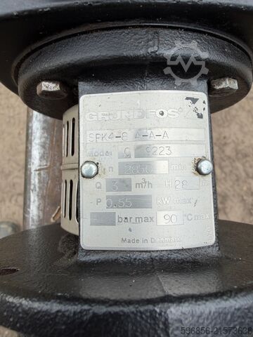 Grundfos SPK 4-8 verticale pomp 0,55 kW 3 m³/u 28 m Grundfos SPK 4-8 pompa pionowa 0,55 kW 3 m3/h 28 m Grundfos SPK 4-8 pompa pionowa 0,55 kW 3 m3/h 28 m
