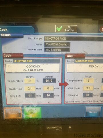 System gotowania i schładzania makaronu i ryżu DC Norris Wave 75 Cook Chill System
