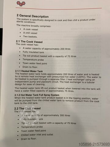 System gotowania i schładzania makaronu i ryżu DC Norris Wave 75 Cook Chill System