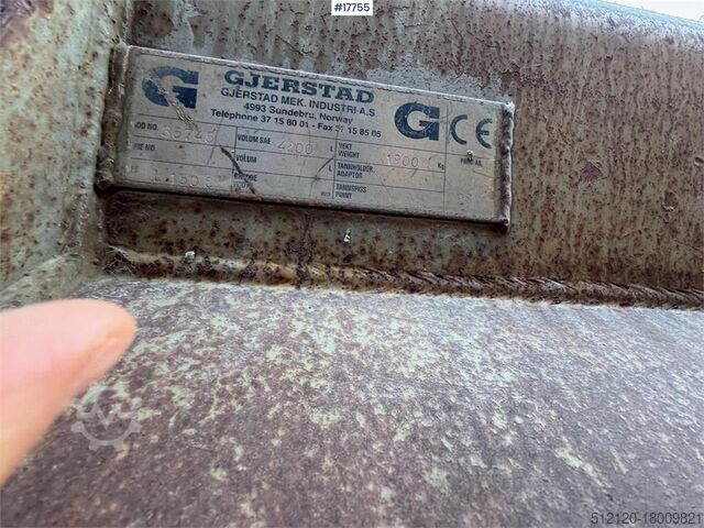 Schop Gjerstad Wheel loader bucket.