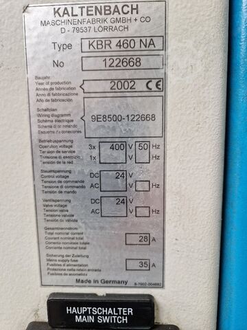 Scie à ruban KALTENBACH KBR 460 NA